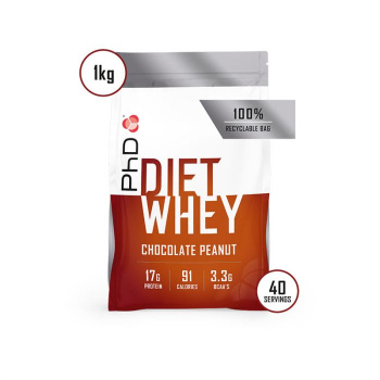 PhD Diet Whey, диетическая протеиновая смесь, вкус Шоколад/Арахис, 1кг