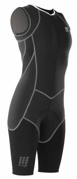 Женский компрессионнный стартовый костюм для триатлона CEP TriSuit / Черный