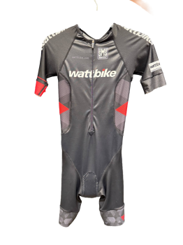 Комбинезон для триатлона Santini Sleek, цвет бренда Wattbike / чёрный, размер S