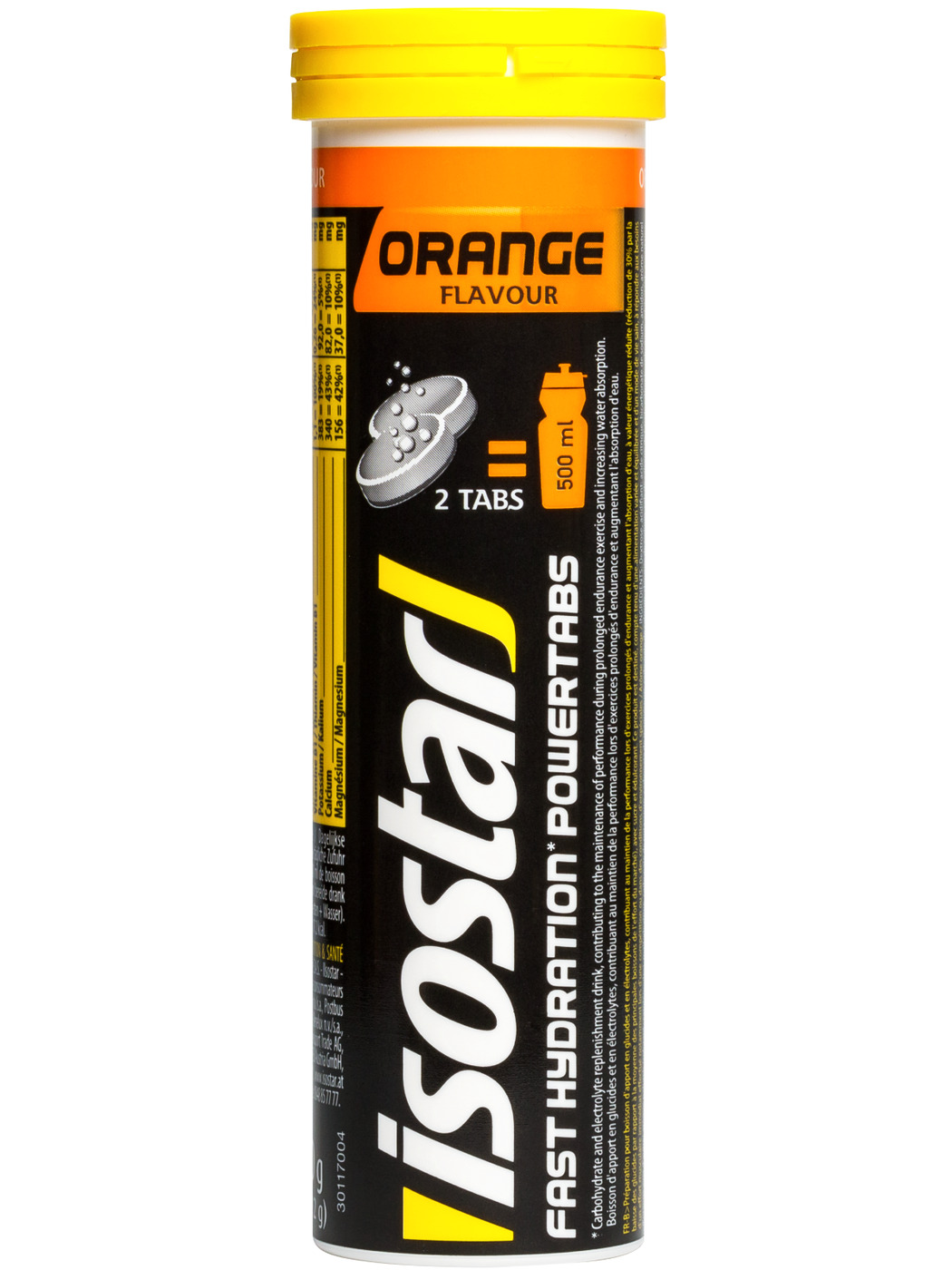Растворимые таблетки Isostar Powertabs / Апельсин / 10 таблеток в тубе