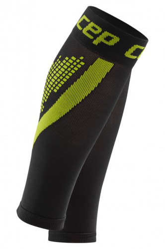 Женские спортивные компрессионные гетры CEP Calf Sleeves / Черный-Зеленый