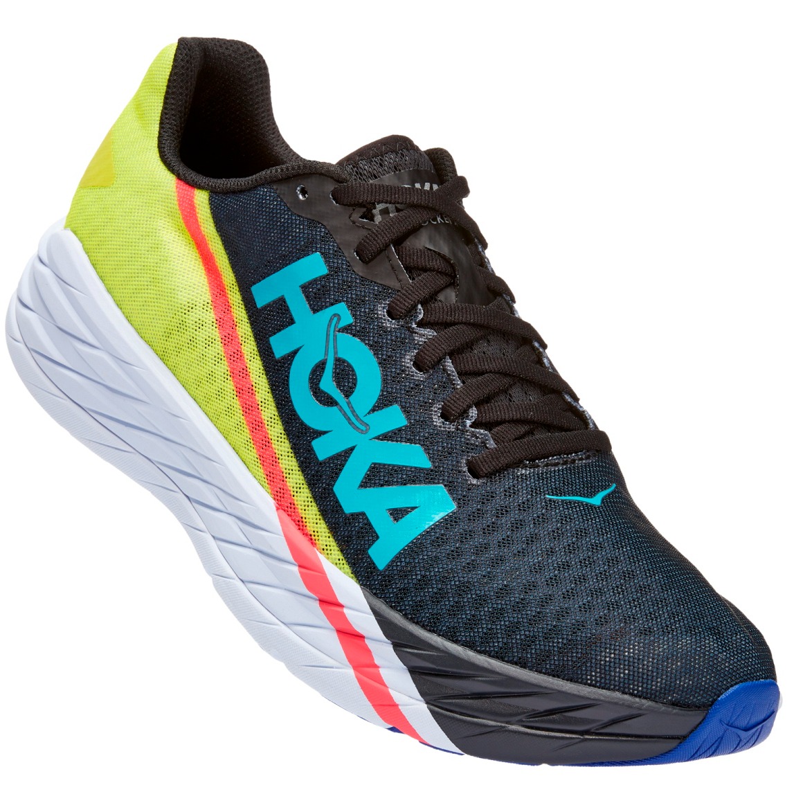 Беговые кроссовки унисекс HOKA One One Rocket X / Синий-Желтый