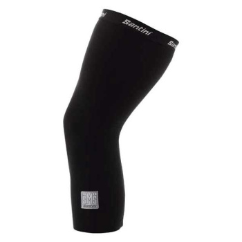 Наколенники-утеплители для ног утепленные Santini Totum Thermofleece Kneewarmers / Черный