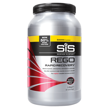 Напиток восстановительный SiS Rego Rapid Recovery углеводно-белковый в порошке, вкус Банан, 1,6кг