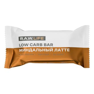 Батончик низкоуглеводный-протеиновый R.A.W.LIFE Low Carb Bar / Миндальный Латте
