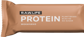 Батончик орехово-фруктовый R.A.W. LIFE Protein Bar / Мокачино