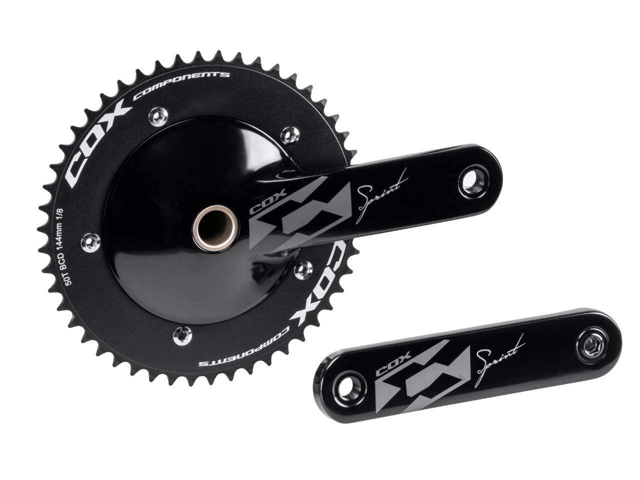 Система шатунов Cox Sprint Track Crankset / 50T / BCD 144mm 1/8" (OEM)