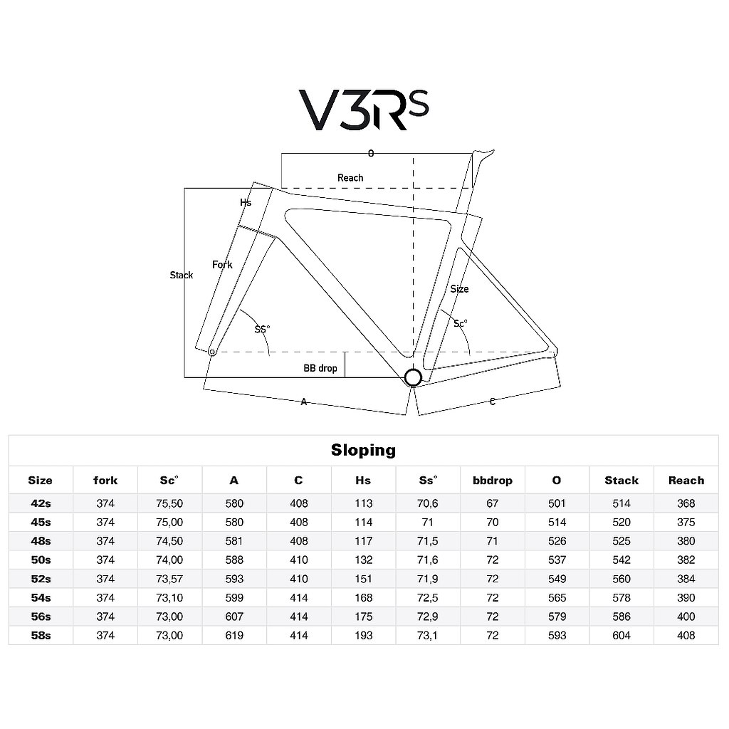 Colnago concept deals size guide