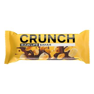 Батончик ореховый в бельгийском шоколаде R.A.W. LIFE Crunch Choko Bar / Банан