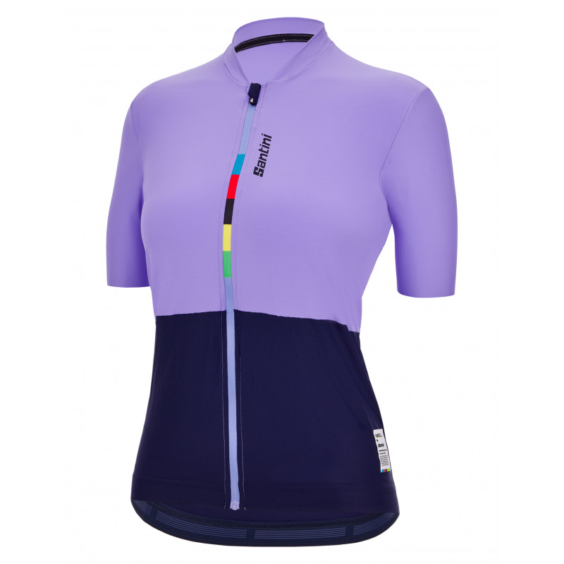 Веломайка женская Santini Colore Riga - UCI Official Women's SS Cycling Jersey / Сиреневый