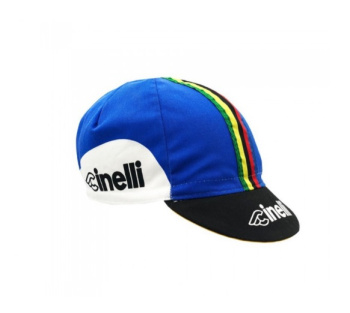 Велокепка Cinelli Cap Bassano 85 / Синий-Белый