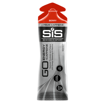 Гель изотонический углеводный SiS GO Energy+ с кофеином 75 мг., вкус Ягоды, 60 мл.
