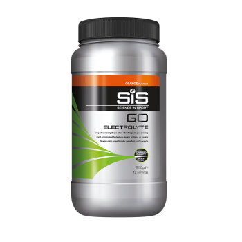Напиток углеводный SiS GO Electrolyte с электролитами в порошке, вкус Апельсин / 500гр.