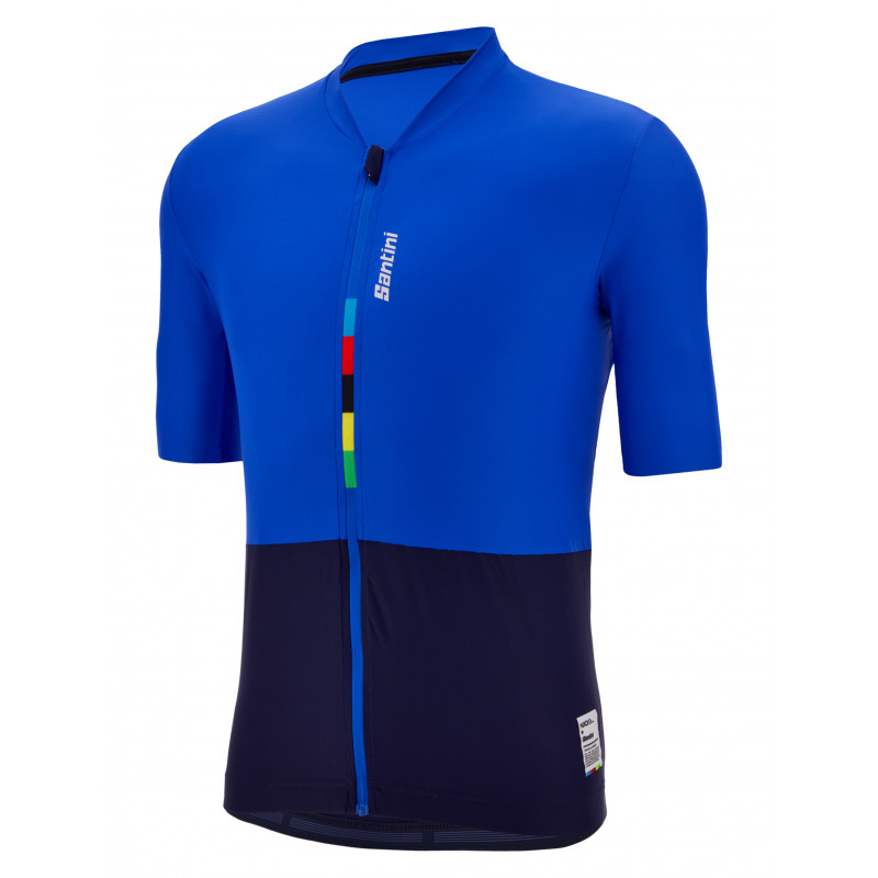 Веломайка Santini Colore Riga - UCI Official SS Cycling Jersey / Синий