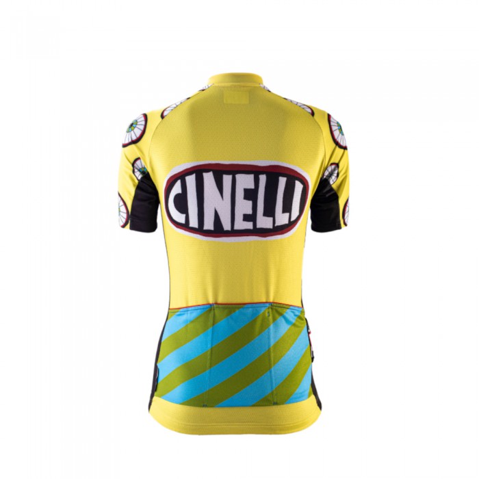 Джерси женское Cinelli Jersey Ana Benaroya - Eyes 4U / Желтый