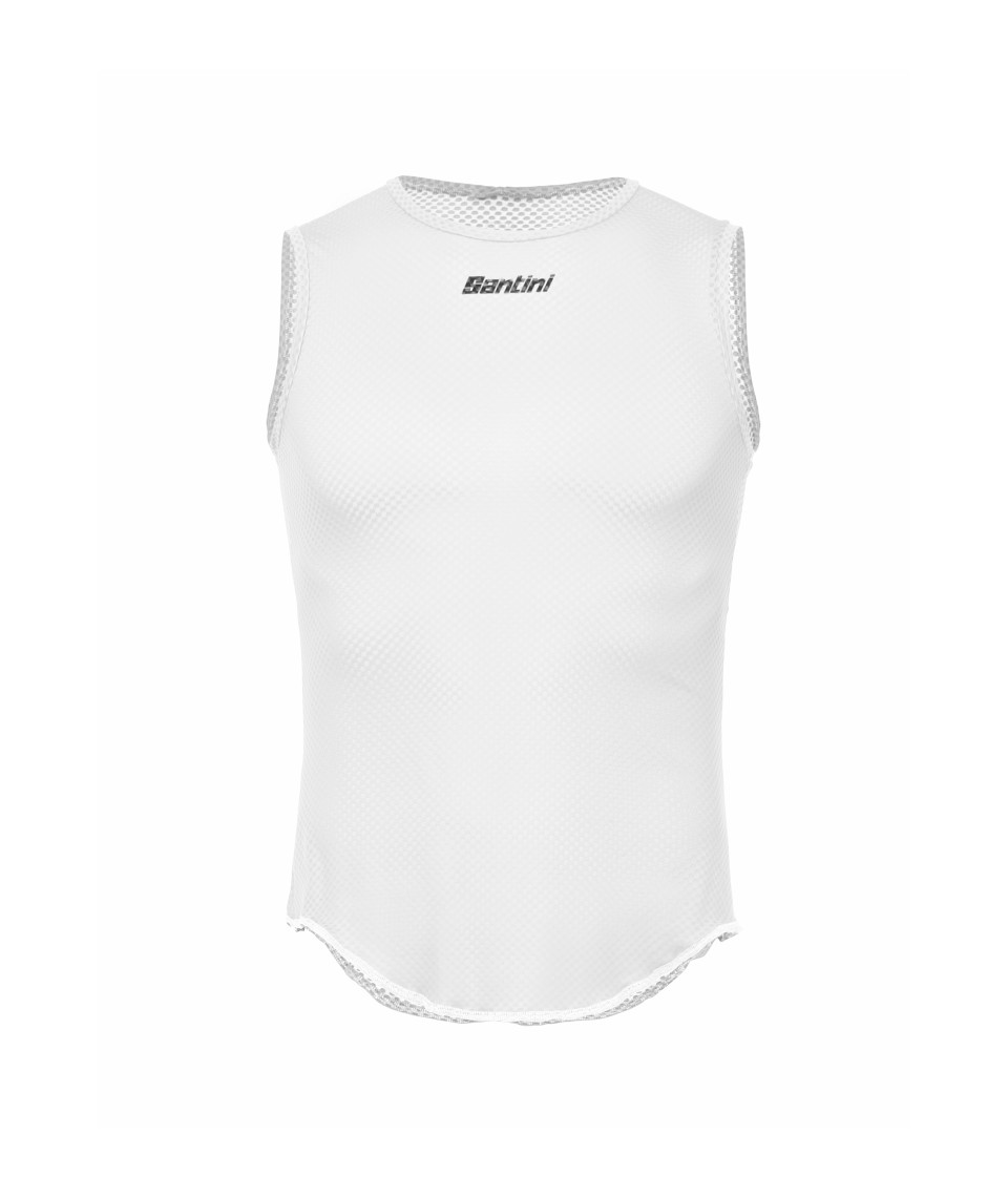 Термомайка без рукавов Santini Lieve Baselayer / Белый