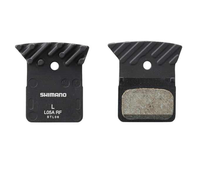 Колодки Shimano Disc Brake Pads L05A-RF Resin Ice-Tech / С радиатором / Со шплинтом