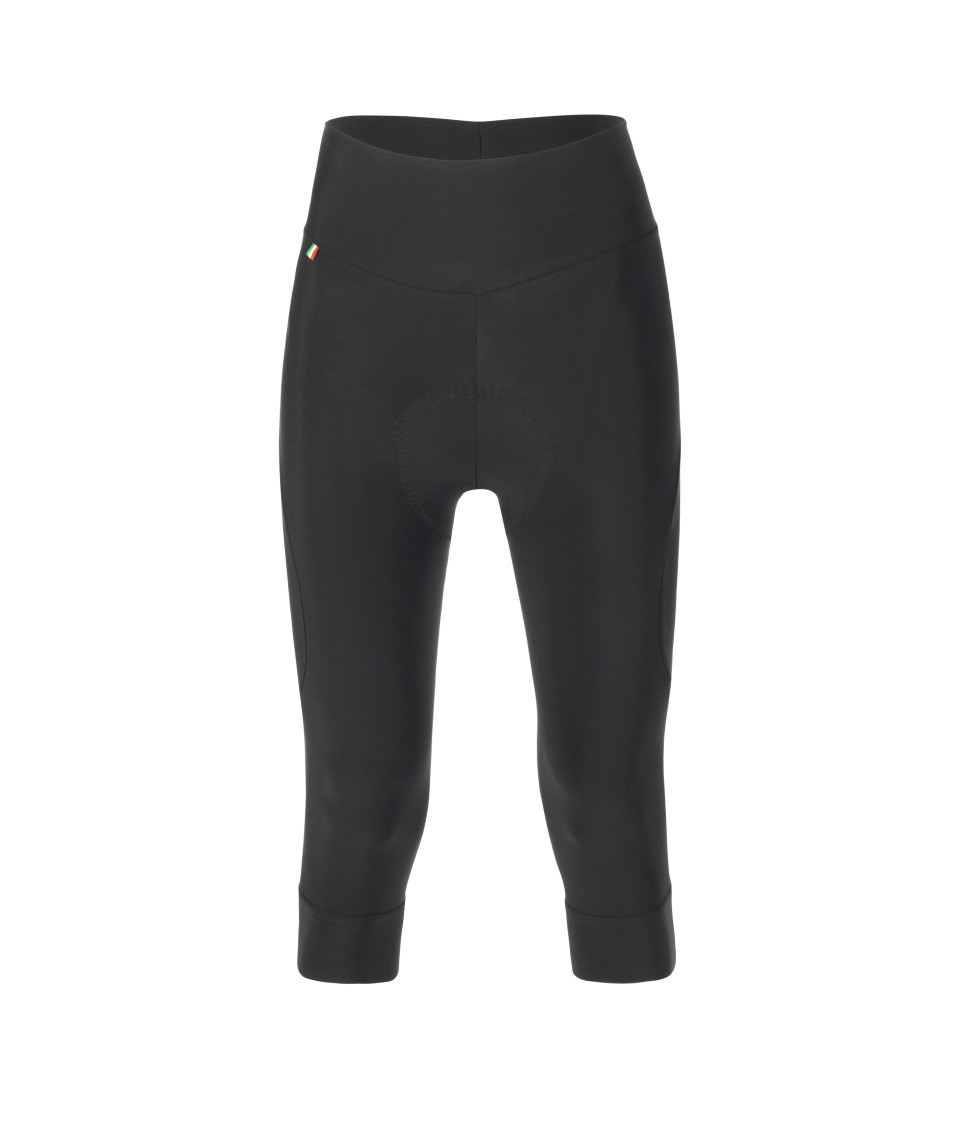 Велоштаны женские короткие Santini Alba 3/4 Bib-Tights / Черный