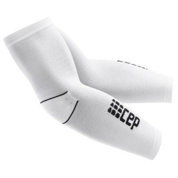 Спортивные компрессионные рукава CEP Arm Sleeves / Белый-Черный