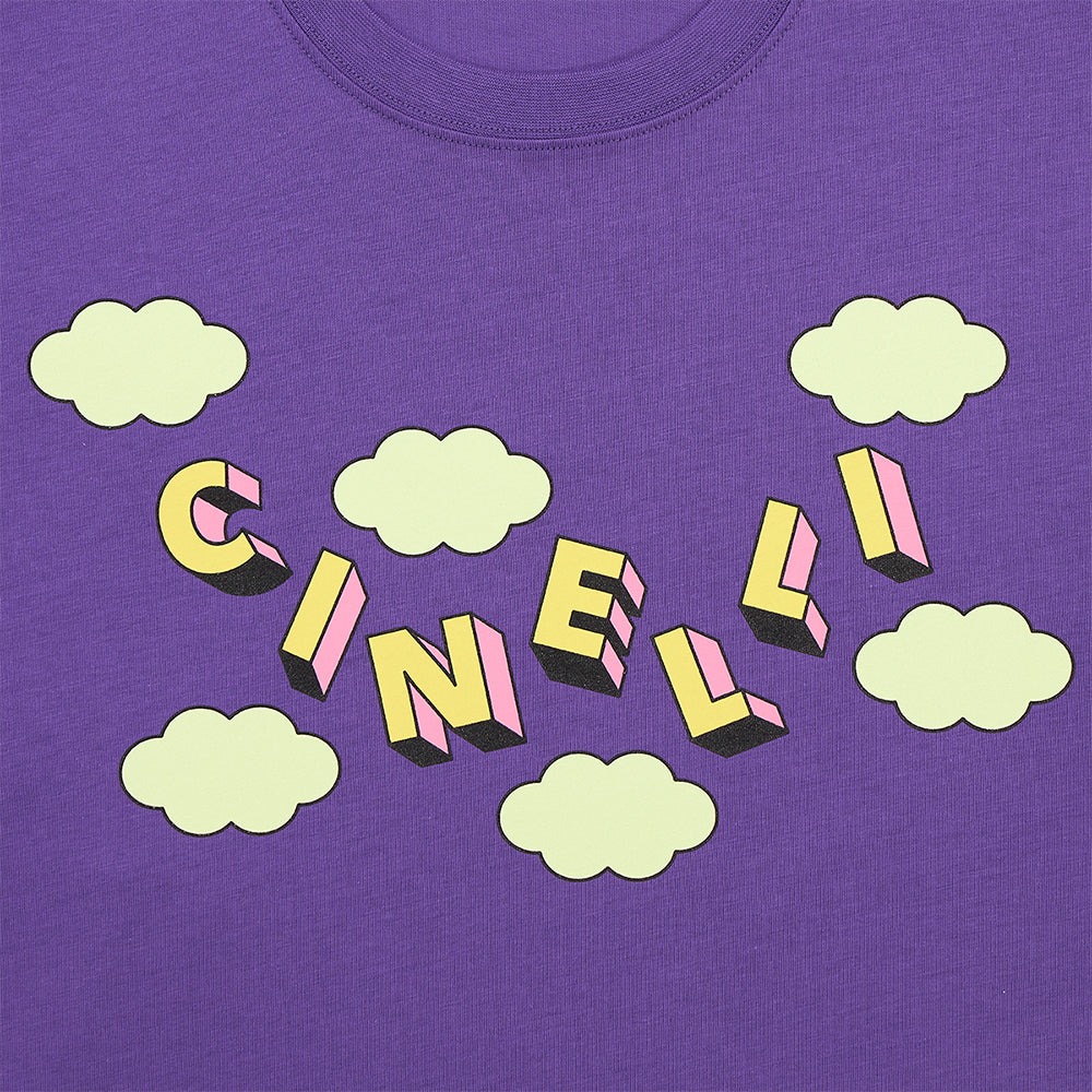Лонгслив Cinelli T-Shirt Longsleeve Gabe Alcala Planets / Фиолетовый