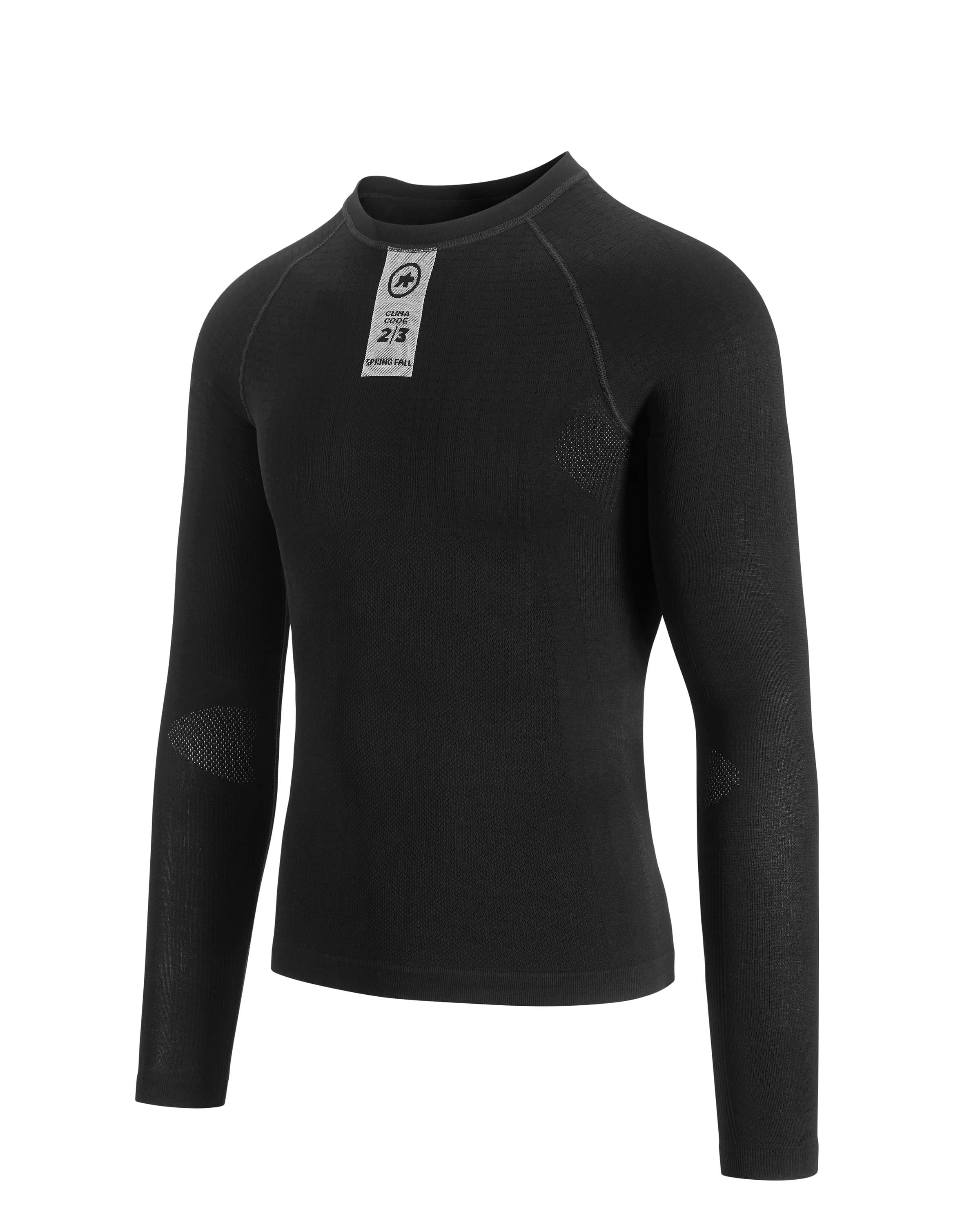 Термомайка с длинным рукавом Assos Skinfoil Spring/Fall LS Base Layer / Черный