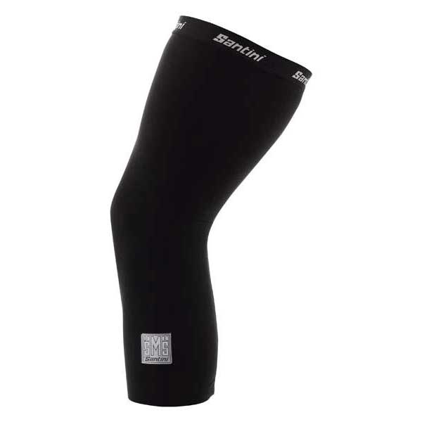 Наколенники-утеплители для ног утепленные Santini Totum Thermofleece Kneewarmers / Черный