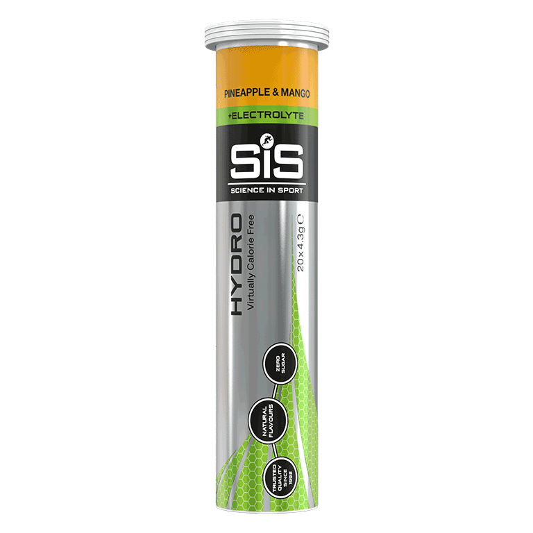 ***Напиток изотонический SiS Hydro в растворимых таблетках, вкус Ананас-Манго, 20 таблеток в тубе