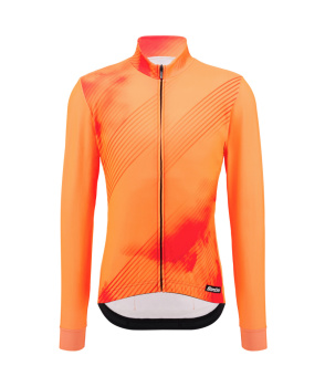 Веломайка с длинным рукавом Santini Pure Dye LS Cycling Jersey / Оранжевый