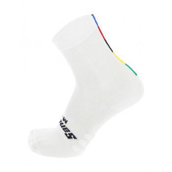 Носки Santini UCI Official Cycling Socks / Белый