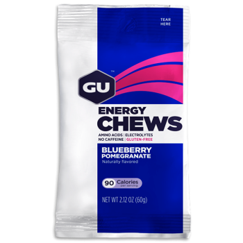 Конфеты жевательные GU Energy Chews Черника-Гранат 60гр
