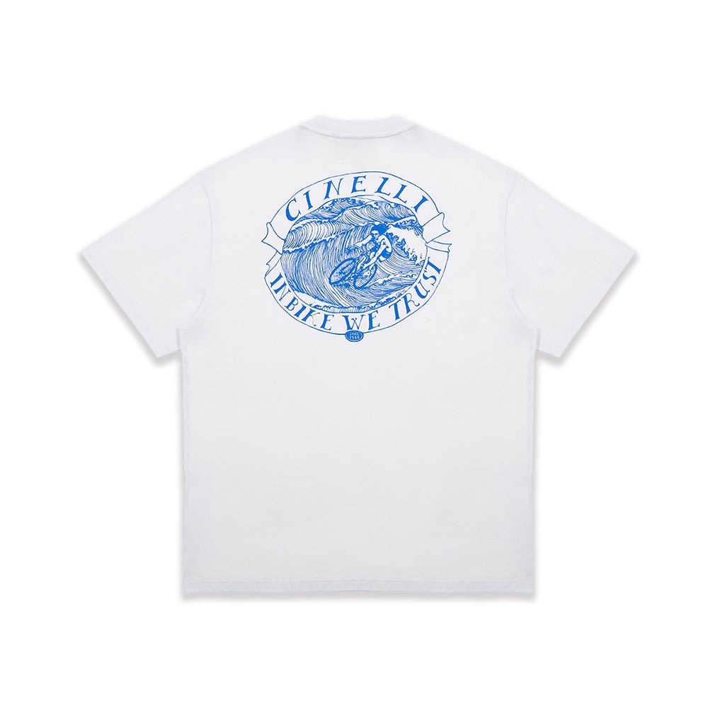Футболка Cinelli T-Shirt Gerry Wedd Cyclist Surfer / Белый