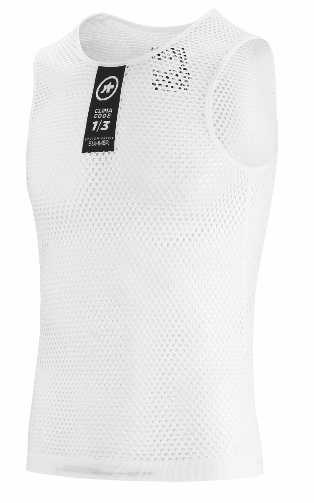 Термомайка без рукавов Assos Skinfoil NS Summer Base Layer / Белый