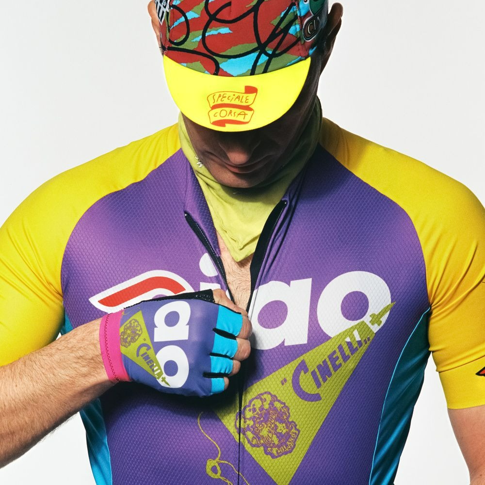 Джерси Cinelli Jersey Ciao Icons / Фиолетовый-Желтый