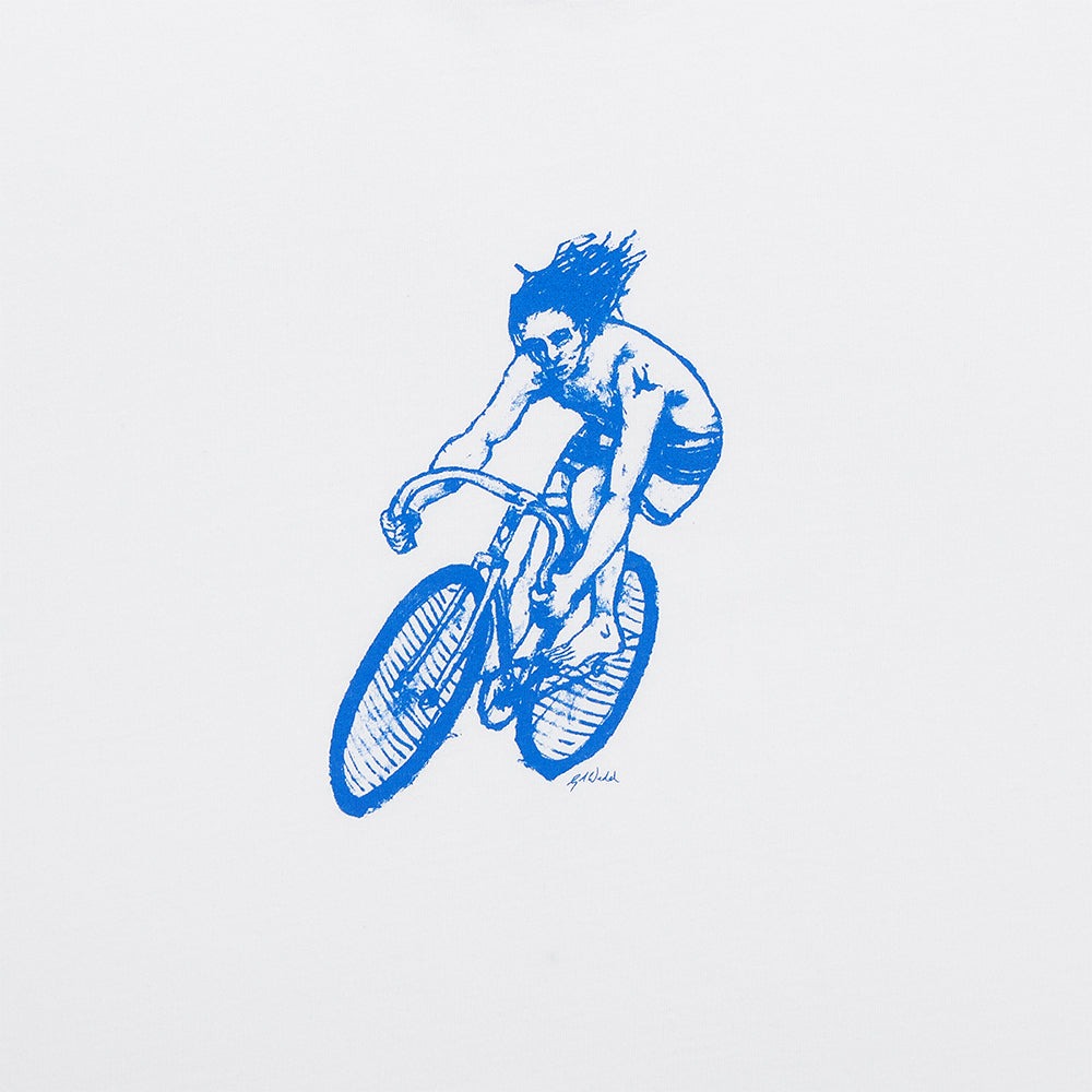 Футболка Cinelli T-Shirt Gerry Wedd Cyclist Surfer / Белый