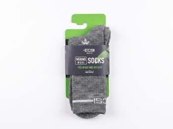 Носки утепленные ECSI Merino Wool длинные / Серый