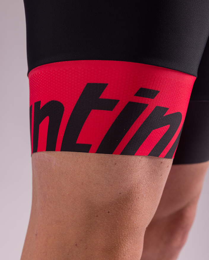 Трисьют с коротким рукавом Santini Ikaika Ironman SS Trisuit / Красный