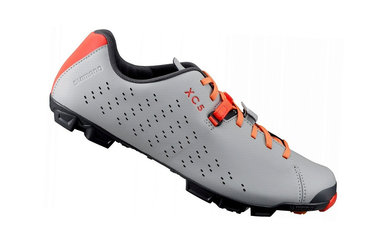 Велотуфли Shimano SH-XC500 / Серый-Оранжевый