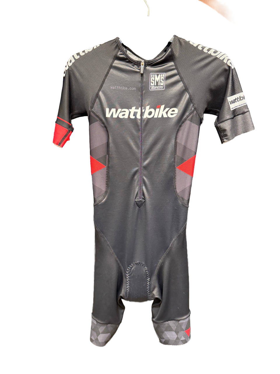 Комбинезон для триатлона Santini Sleek, цвет бренда Wattbike / чёрный, размер S