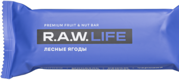 Батончик орехово-фруктовый R.A.W. LIFE Fruit & Nut Bar / Лесные ягоды