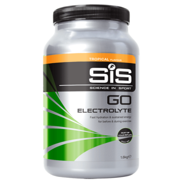 Напиток углеводный SiS GO Electrolyte с электролитами в порошке, вкус Тропические фрукты, 1,6кг.