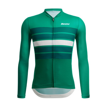 Веломайка с длинным рукавом Santini Sleek Bengal LS Cycling Jersey / Зеленый