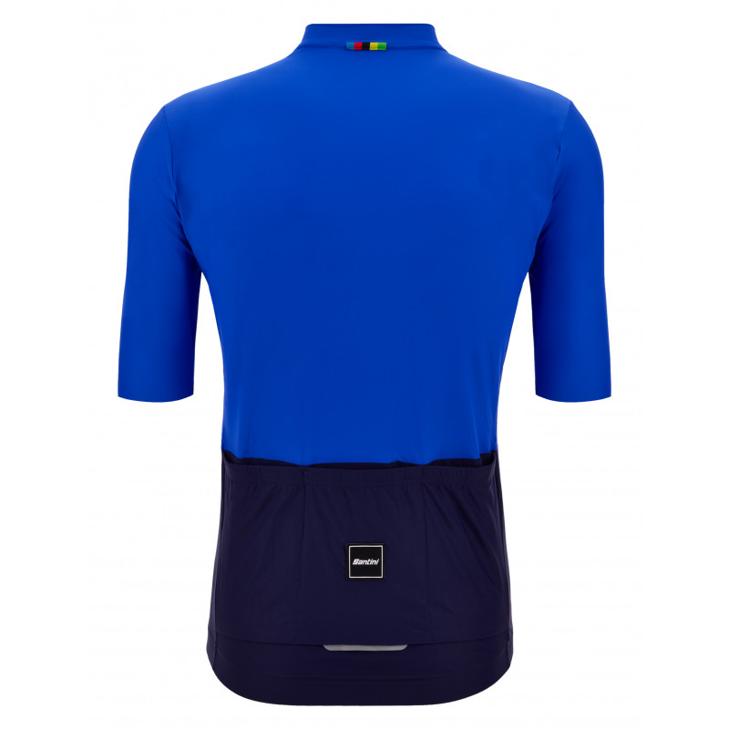 Веломайка Santini Colore Riga - UCI Official SS Cycling Jersey / Синий