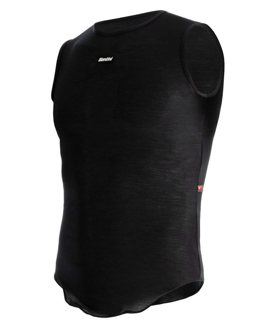 Термомайка без рукавов Santini Dry Baselayer / Черный