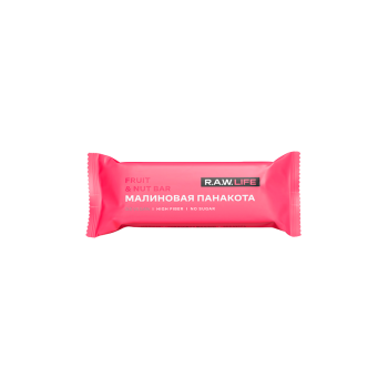 Батончик орехово-фруктовый R.A.W. LIFE Fruit & Nut Bar / Малиновая Панакота