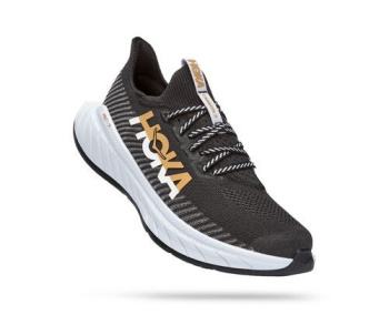 Беговые кроссовки женские HOKA One One Carbon X 3 / Черный-Золотой