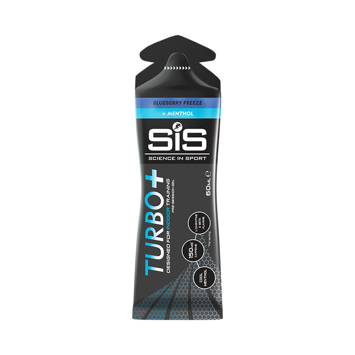 Гель энергетический SiS Gel TURBO+, вкус Голубика + ментол, 60 мл.