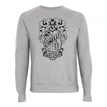 Кофта Cinelli Sweatshirt Crewneck Crest / Серый