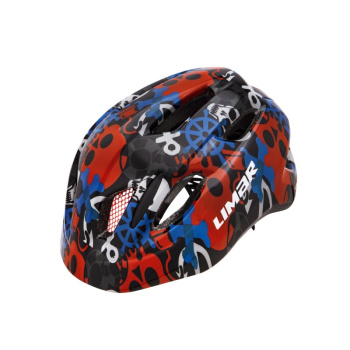 Велосипедный шлем Limar Kid Pro / Черный-Красный-Синий