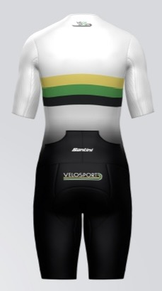 Трисьют с коротким рукавом мужской Santini LEAF SS Trisuit / Custom Velosport