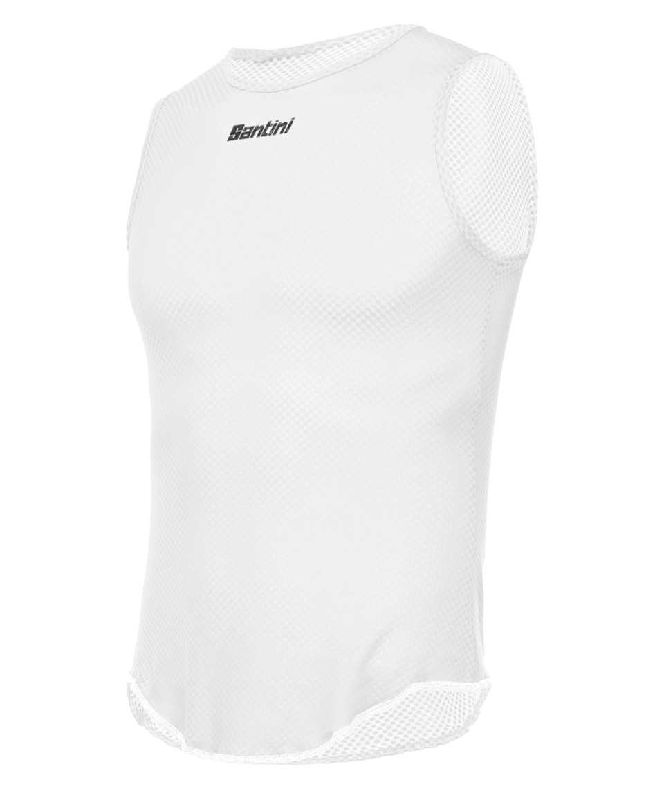 Термомайка без рукавов Santini Lieve Baselayer / Белый